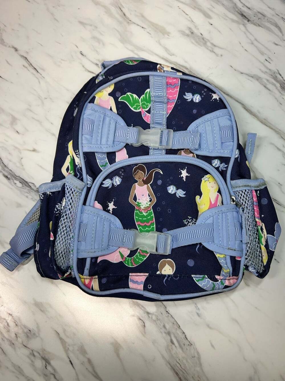 Pottery Barn Kids Small Mackenzie Mermaid Print Kids Backpack
